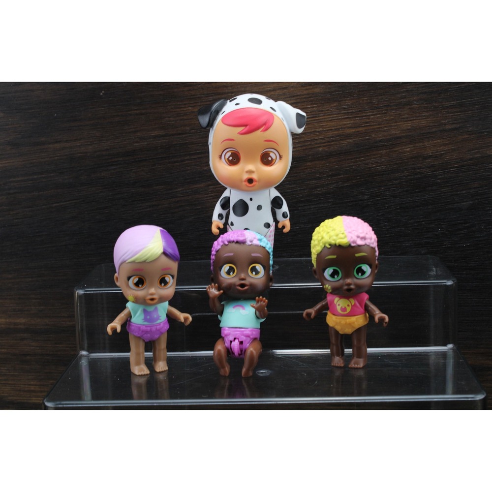 Cry‎ Babies Magic Tears Doll Lot Dalmatian and 3 Mini Figures Collectible Toys